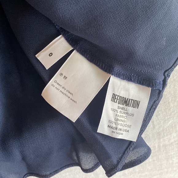 Reformation Harp Two Piece - Navy Blue Lace - Picture 6 of 11